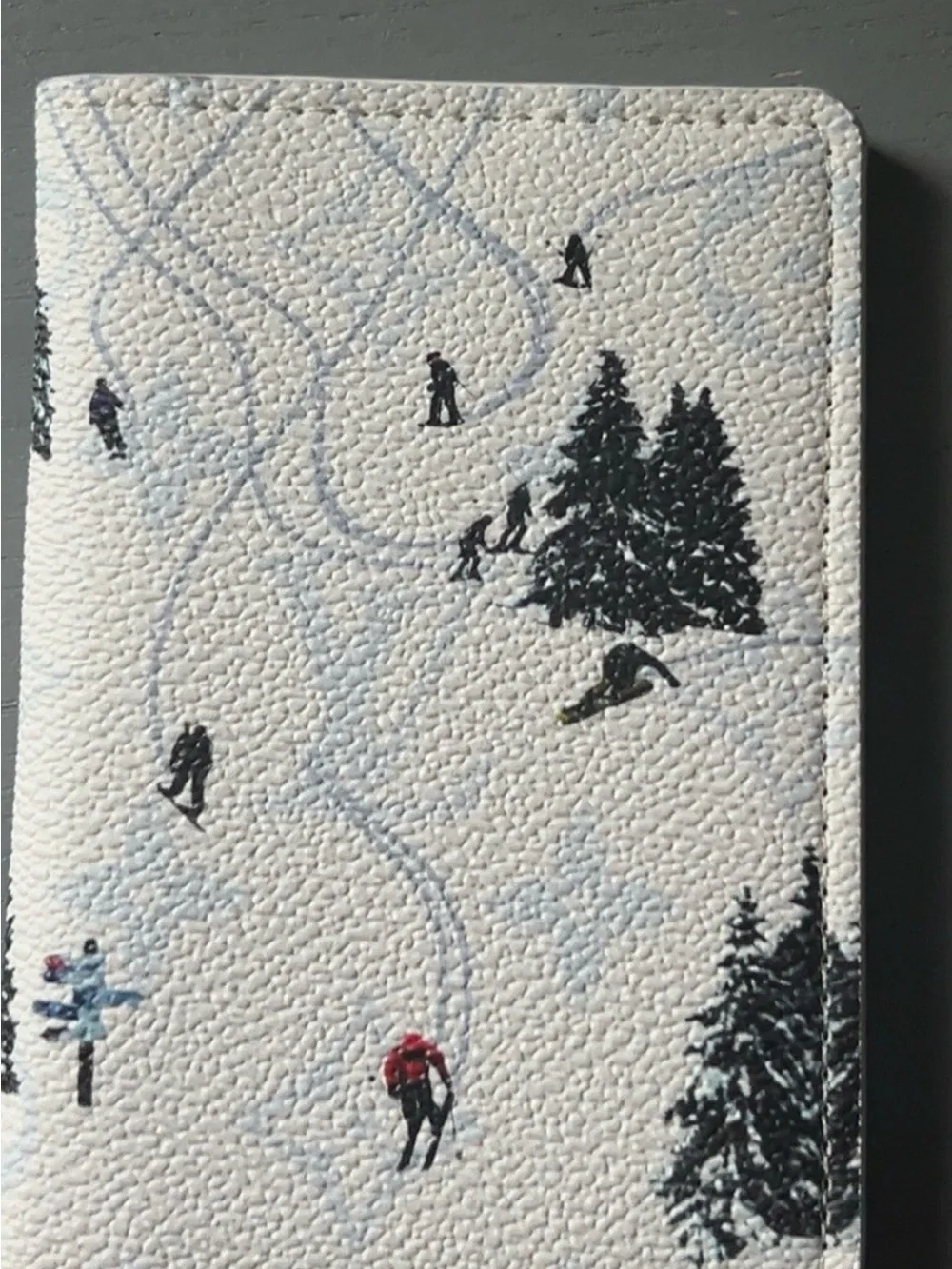 Louis Vuitton White Ski Print Card Holder check description